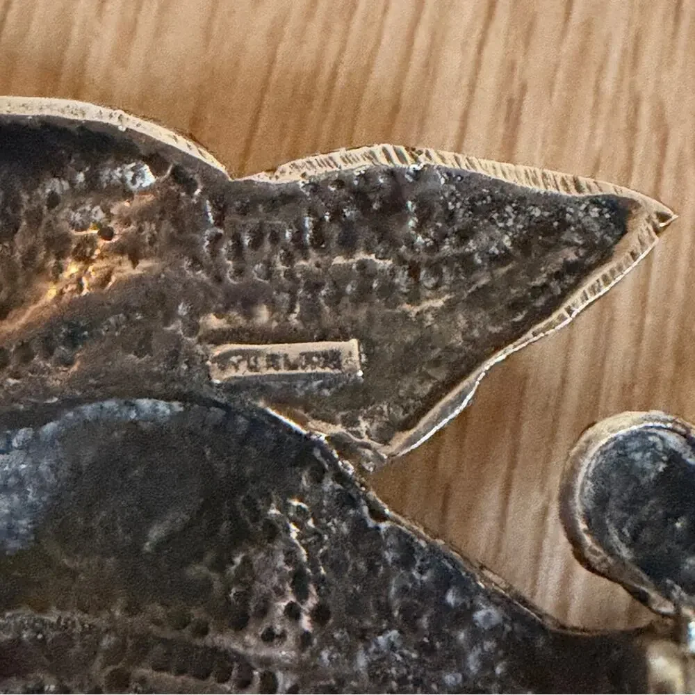 Vintage sterling silver leaves and stems Brooch